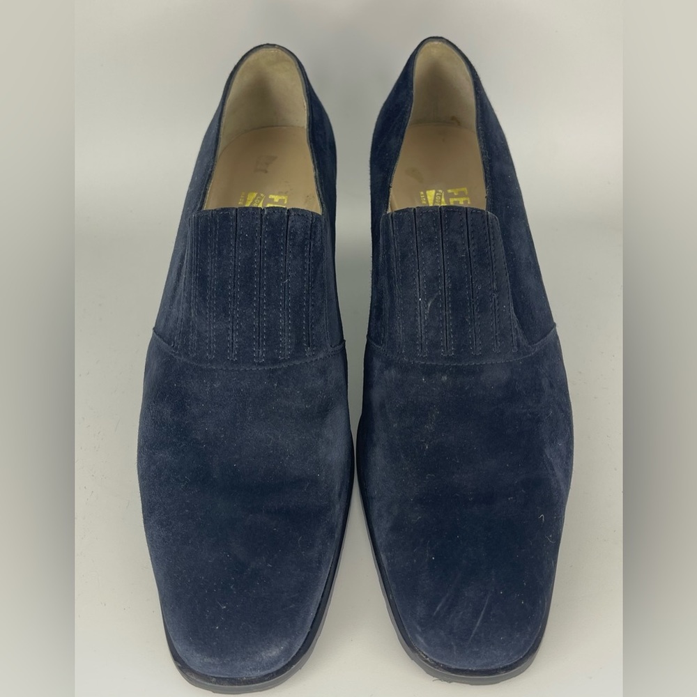 Ferragamo suede booties size 9